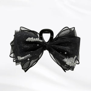 Elegant Summer New Ogees Butterfly Knot Shark Clamp Womens Stylish Hair Accessory Charming Chignon Hairpin Fashionable Hairband