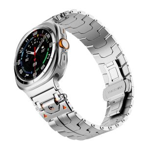 Stainless Steel Strap for Samsung Galaxy Watch 7 Ultra 47mm Luxury Metal Band for Galaxy Watch Ultra 2025 Replaceable Wristband