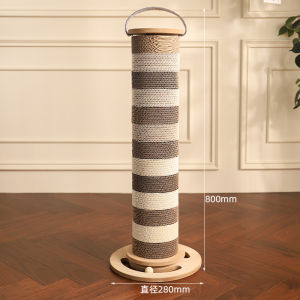 Scratching Pole Vertical Cat Scratch Board Abrasion Resistant Non-Chip Corrugated Paper Cat Grinding Claw Handy Gadget Itching Device Toy Cats Paw Column