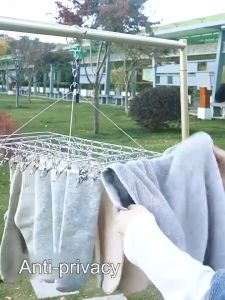 50 Clips Clothes Hanger Stainless Steel Clip Hanger Sipitan Hanger Socks Underwear Bra Shoes Dryin
