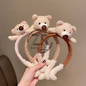 BANDO KOREA ANAK PEREMPUAN WANITA BANDANA BEAR AKSESORIS RAMBUT IMPORT AK87 ZIORRA