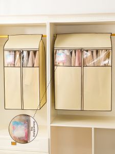 Wide-Bedded Dust-Proof Moisture-Proof Clothes Storage Bag Home Use Wardrobe Hanger Hanging Style Clothing Cover Organizer
