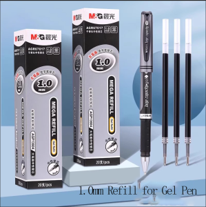M&G Gel Refill 1.0mm for Gel pen 1.0 Neutralizer Fill Black with Matching Neutralizer Pen