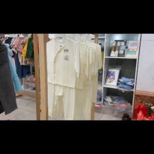 Bộ sơ sinh dài cài lệch Hi mom