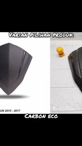 VISOR VARIO 125 150 LED ESP 2015 201602017 VARIO 125 TECHNO WINDSHIELD TAMENG ANGIN VARIO 125 150 CARBON / KARBON HITAM DOP + DOUBLE TAPE