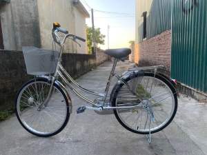 Xe mini người lớn khung Inốc không han đi bền đạp nhẹ 24/26 inch