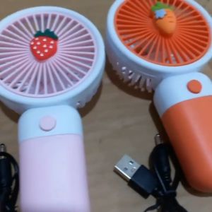 D&D | 178-1 Portable Handheld Mini Fan - Fruit & Vegetable Design USB Rechargeable