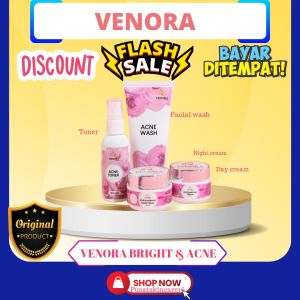 Venora Skincare Paket Cream Venora Isi 4 Pcs Memudarkan Flek Mencerahkan Cream glowingkan