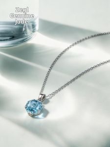 zengliu | Blue Double Layer Clover Necklace