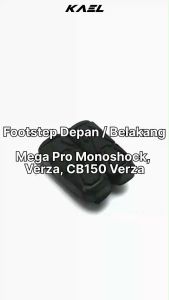 Footstep Belakang Depan Verza & Verza CB150 & Mega Pro New Mono Shock Foot Step Fotstep Bustep Pijakan Injekan