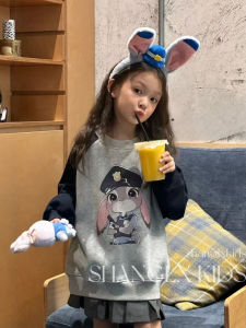 SHANGLEXIONG | Áo Hoodie Thiết Kế Thỏ Phổ Biến Dày Ấm cho Mùa Thu