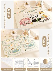 PINGAO | Thảm Chơi Cho Bé Dày Gấp Được Ghép Khớp Chống Trượt Không Độc Hại