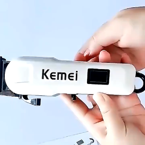 Kemei KM-809A Rechargeable Electric Haircut Machine Professional LCD Display Hair Clipper Cordless Electric Hair Trimmer
