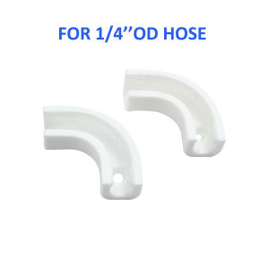 10Pcs 1/4" PE Hose 90 Degree Flow Bend Clips Fixing Clamp Tube Elbow Corner Holder for RO Water System Pipe Diversion