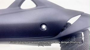 REAR MUFFLER PROTECTOR NMAX V1 SET EXHAUST COVER NMAX MUFFLER PROTECTOR EKZOS COVER BLACK NMAX YAMAHA VIETNAM
