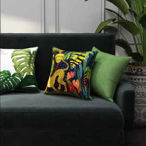 Nệm Đệm Lưng Văn Phòng Nệm Sofa Nệm Đệm Lưng Có Lõi Nệm Đệm Lưng Xanh Lá Cây Nệm Đệm Lưng Họa Tiết Rừng Nhiệt Đới