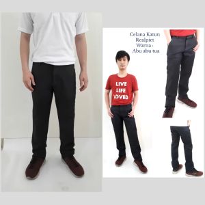 Celana Bahan hitam Slimfit / celana panjang formal / celana kerja / celana kantor Slimfit