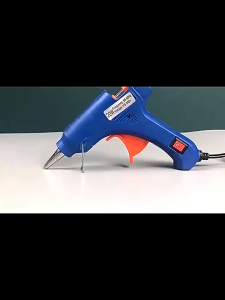 Melt Glue Gun / 20W Portable Electric Hot Melt Glue Gun with Stand Suitable for 7mm*190mm Transparent Hot Melt Glue Sticks - For DIY Arts Adhesive Work