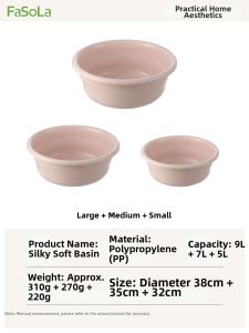 FaSoLa | Durable Large Plastic Washbasin