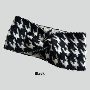 SINRANSINYA丨Hat - Winter Warm Knit Hat with Houndstooth Pattern for Women