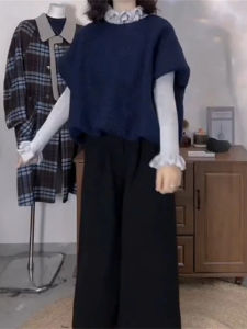 New Chinese Style Fashionable Versatile Womens Set High-End Earlet Edge Top And Bottom Full Set Ootd Trendy Outerwear