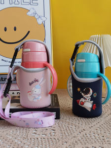 ที่วางแก้วน้ำแบบเก็บความร้อน Portaเด็กทารก เด็กทารก ฝึกดื่ม ฝาปิดแก้วน้ำ ที่วางแก้วน้ำสำหรับเด็ก ขนาด 280 305 มล