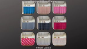 BS Home Decor Gorden Kolong Dapur Murah Motif Polos Embos Estetik Minimalis Terlaris