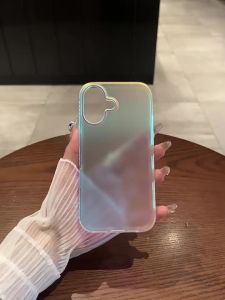 Ốp Điện Thoại iPhone Cao Cấp Chống Sốc Mặt Lưng Cứng Chống Trầy Xước Chống Bụi Viền Chống Trượt Hiệu Ứng Gradient Laser Aurora Mờ Sang Trọng