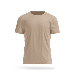KREST Kaos Basic Beige Cream Signature Logo Regular Tshirt
