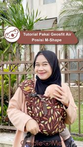 Gendongan Bayi - CUDDLEME Geos Fit Air Gendong M Shape Adjustable Instan dan Praktis