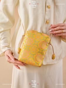 ZHIXIAO | Chongyang Festival DIY Song Brocade Crossbody Phone Bag Kit Intangible Heritage National Style Handmade Craft Set