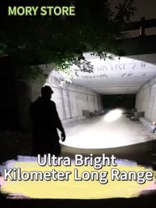 Diving Flashlight Headlight Rechargeable Headlamp Underwater Light Waterproof Led Fishing Flashlight Lighting Night Driving Emergency Diving Waterproof Flashlight