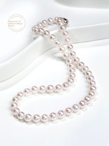 Round Lustrous Pearl Necklace