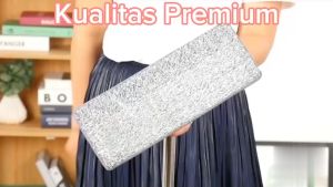 Refill Kain Pel Lantai Ultra Microfiber Refil Mop Plat Fiber Alat Pel Lantai Tarik Ultra Mop Cleanze Pengganti Rusak Praktis