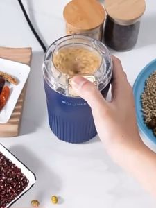 Portable Electric Grinder 200w High Speed Strong Power Powder Machine 304 Stainless Steel Grain Crushing For Beans Spices Grains Herbs Peanuts Nuts Seeds Food Processor Blender 磨粉机