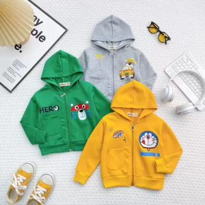 Áo Khoác Trẻ Em Cotton Da Cá NATUCO Có Mũ Áo Thu Đông chống Nắng Trẻ Em Thoáng Khí Mềm Mại Cho Bé 0-8 Tuổi AK-003