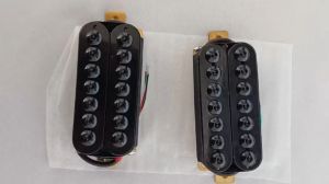 Pickup Gitar Guitar Double Coil Humbucker 7 Strings Set Black