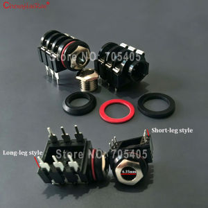 1/2/5/10PCS 6.35MM Microphone Socket334G 6 Pin Direct Insertion Audio Headphone Socket Microphone Stand Audio Amplifier Stand