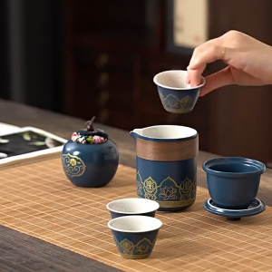 茶具套裝 Tea Cup Set Teapot Ceramic Tea Pot With Filter Chinese Tea Cup Gift