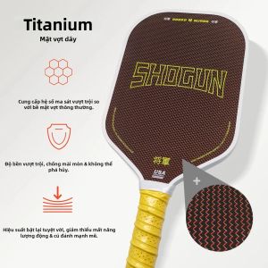 Vợt Cầu Lông Pickleball Chuyên Nghiệp PEAK Thiết Kế Tích Hợp Ép Nhiệt Dây Titan Sợi Carbon T700 Màu Đỏ Dụng Cụ Chơi Cầu Lông Pickleball Thông Dụng