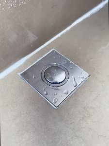 Shower Stainless Steel Hotel Easy Clean Bathroom Bouncing Durable Waste Cover Floor Drain Shower Stall Drain Hair Catcher Drain Protector Strainer Drain Cover for Bathroom Square Shower Floor Drain Stainless Antirust Upgrade