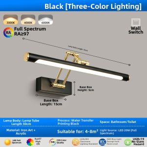 FANZHEN | Foldable Makeup Mirror Light Supplemental Lighting Strip