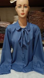 baju blouse kemeja polos Korean style dasi balon