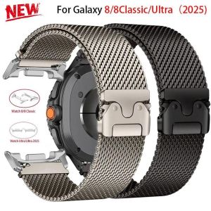 Milanese metal strap for samsung galaxy watch 8/8 classic 46mm stainless steel band for galaxy ultra 2025 smartwatch accessories