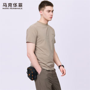 Mark Fairwhale | Moisture-wicking Stretchy Half-zip Short Sleeve T-shirt