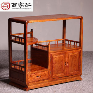Red Sandalwood Chinese Style Storage Cabinet Phytagoras Microwave Stand Tea Water Table Antique Simulation Home Furniture