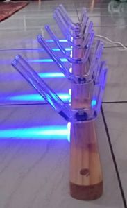 PAKET SET KANCO 7 AKRILIK + DUDUKAN LED BIRU PENGUMPUL IKAN