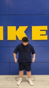 ชุดเข้าเซ็ตหุ่นหมี แขนยาว ผ้าป็อปคอร์น Airport look Everyday look.