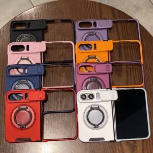 Case for iPhone Duo Dual Layer Case with Slide Camera Cover and Kickstand Ring