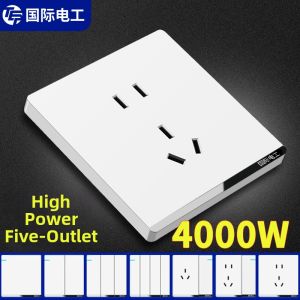 High Power Wall Switch Outlet Panel 86 Type 5 Outlets